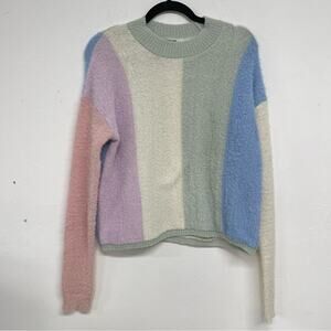 Wild Fable Multicolor Crew Neck Sweater